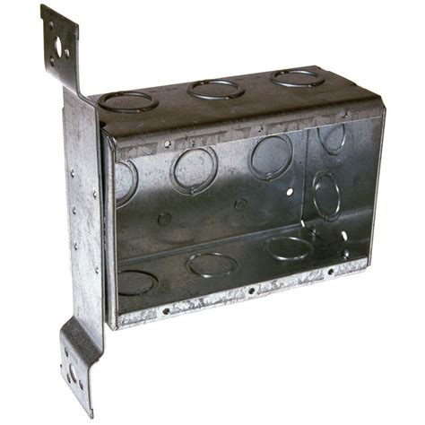 3 gang outlet box metal|shallow 3 gang electrical box.